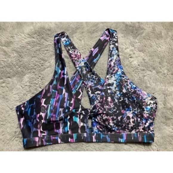 Fabletics Ellie sports bra in violet storm XL - Picture 1 of 6